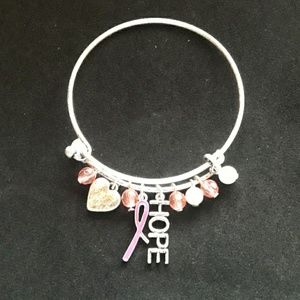 Breast cancer awareness bangle